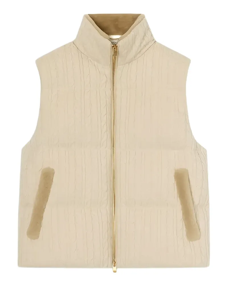 AGNONA Gestrickte Jacke - Nude Nude