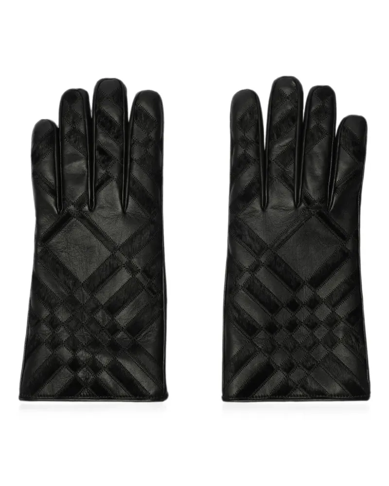 Burberry Handschuhe aus Leder - Schwarz Schwarz