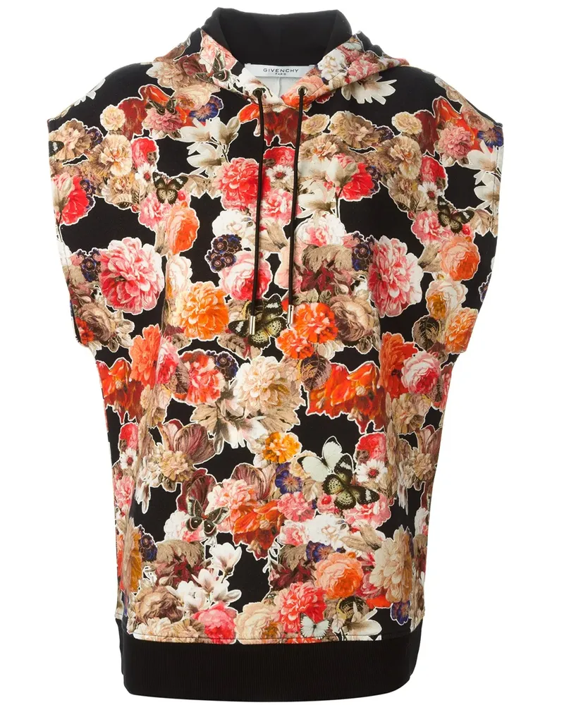 Givenchy Sweatshirt mit Blumen-Print - Schwarz Schwarz
