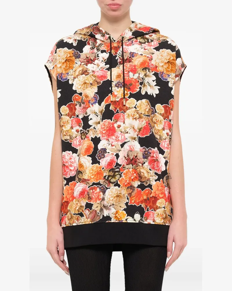 Givenchy Sweatshirt mit Blumen-Print - Schwarz Schwarz