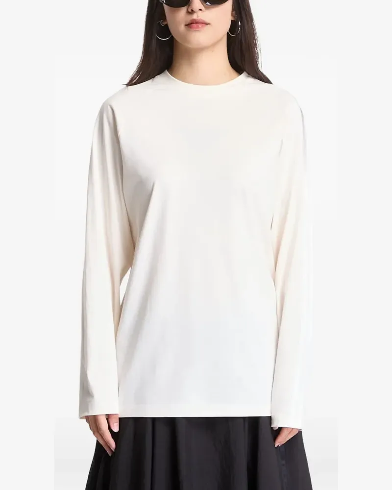 Y-3 oversized gradient stripes long-sleeve tee - Nude Nude