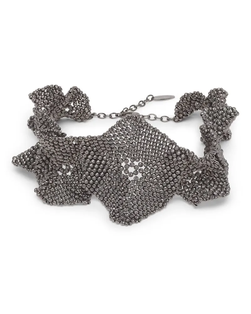 Brunello Cucinelli Skulpturaler Choker - Silber Silber