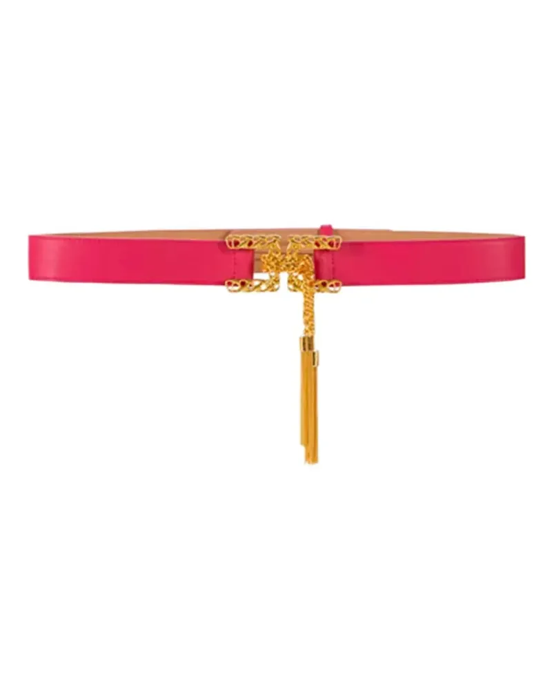 Elisabetta Franchi Gürtel mit Kettenschnalle - Rosa Rosa