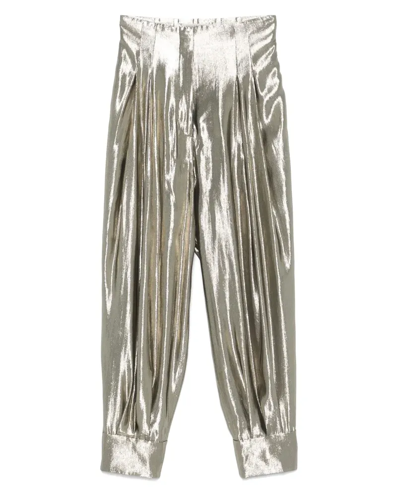 Philosophy Di Lorenzo Serafini Hose aus Lamé - Gold Gold