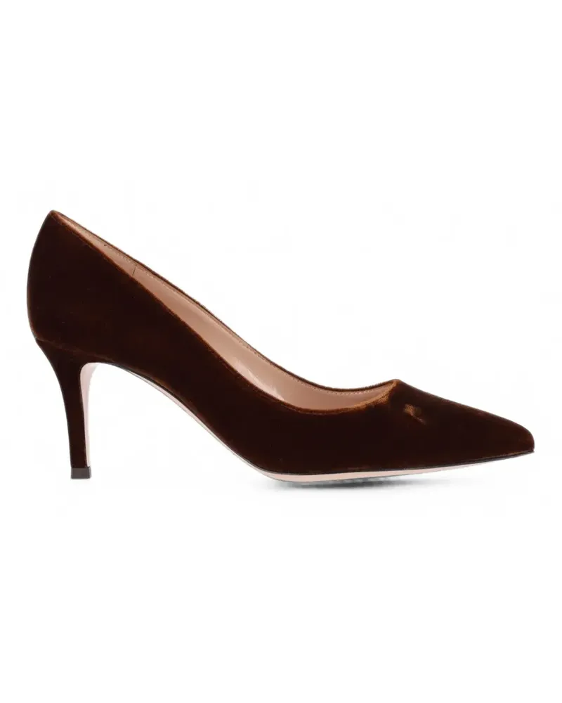 Gianvito Rossi Pumps mit spitzer Kappe - Braun Braun