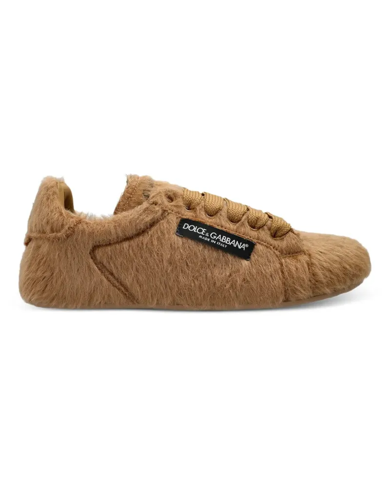 Dolce & Gabbana Portofino Soft Sneakers - Nude Nude