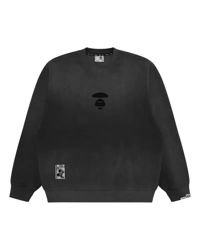 BAPE Pullover mit Logo-Patch - Schwarz Schwarz
