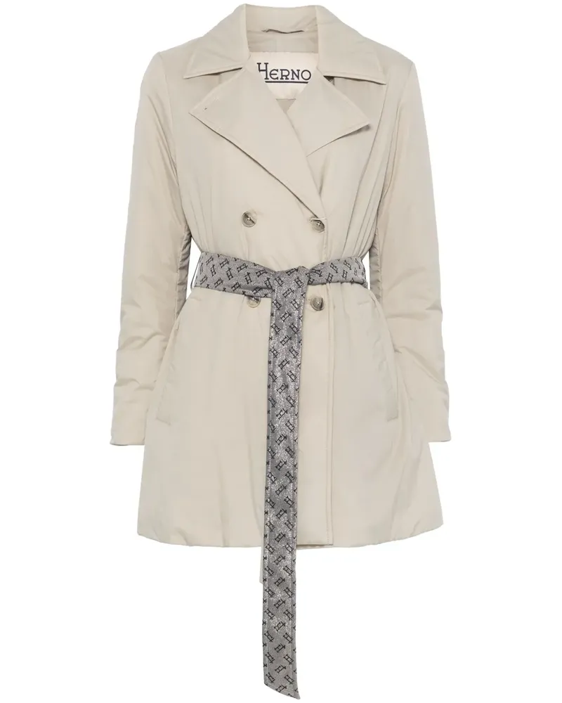 Herno Trenchcoat mit Gürtel - Nude Nude