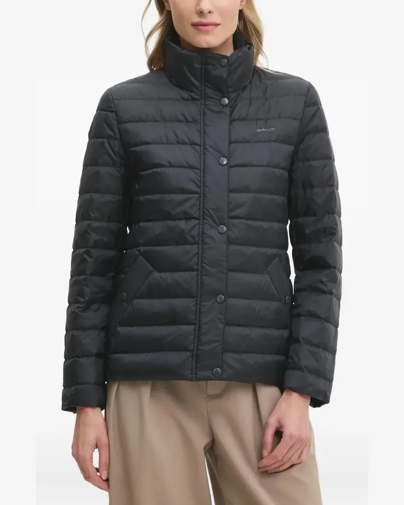 Gant Gefütterte Jacke mit Stehkragen - Schwarz Schwarz