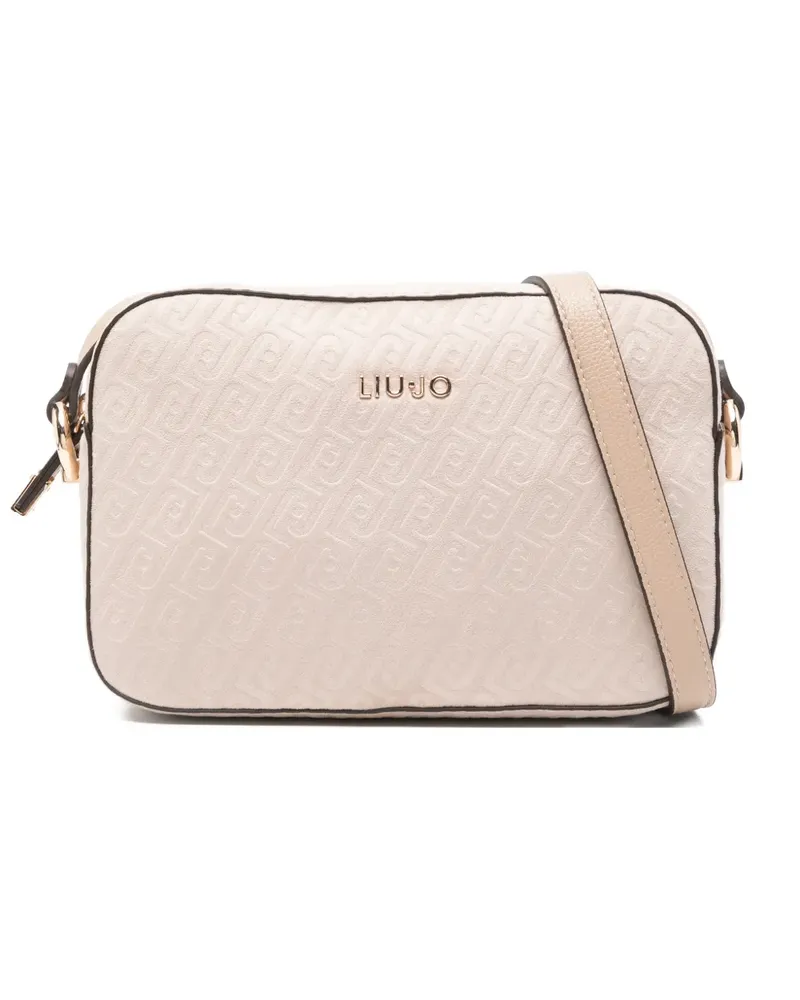 Liu Jo logo-debossed cross body bag - Nude Nude
