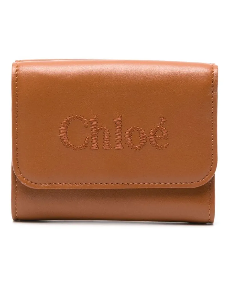 Chloé Kleines Sense Portemonnaie - Braun Braun
