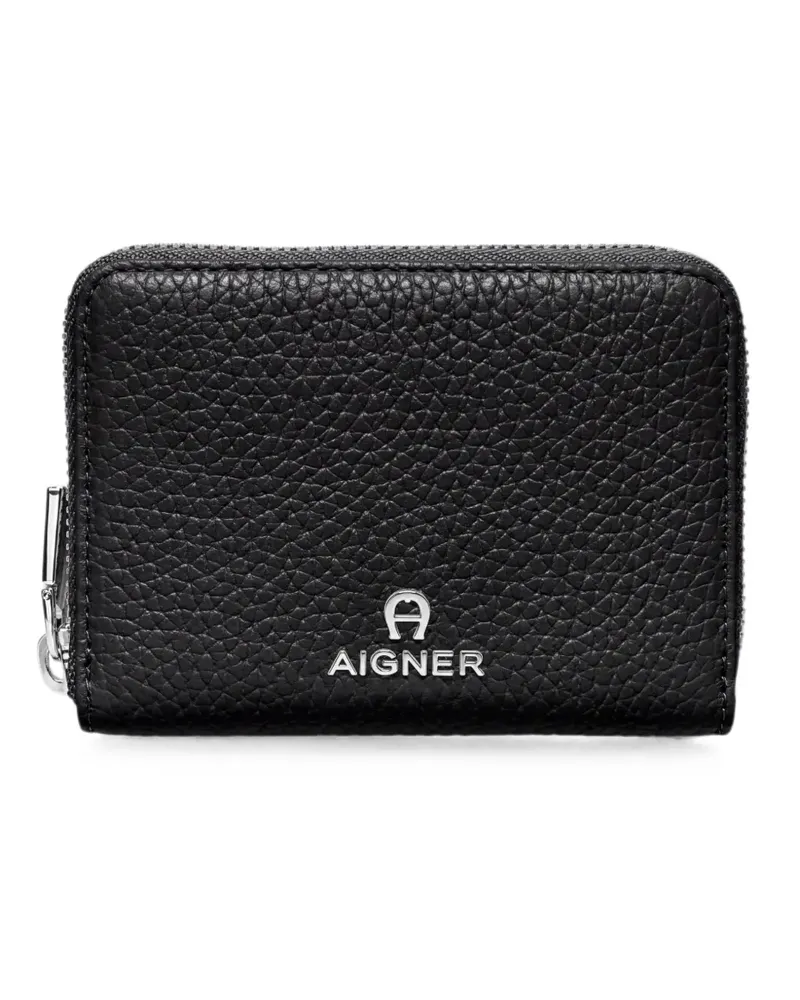 Aigner Ivy grained leather wallet - Schwarz Schwarz