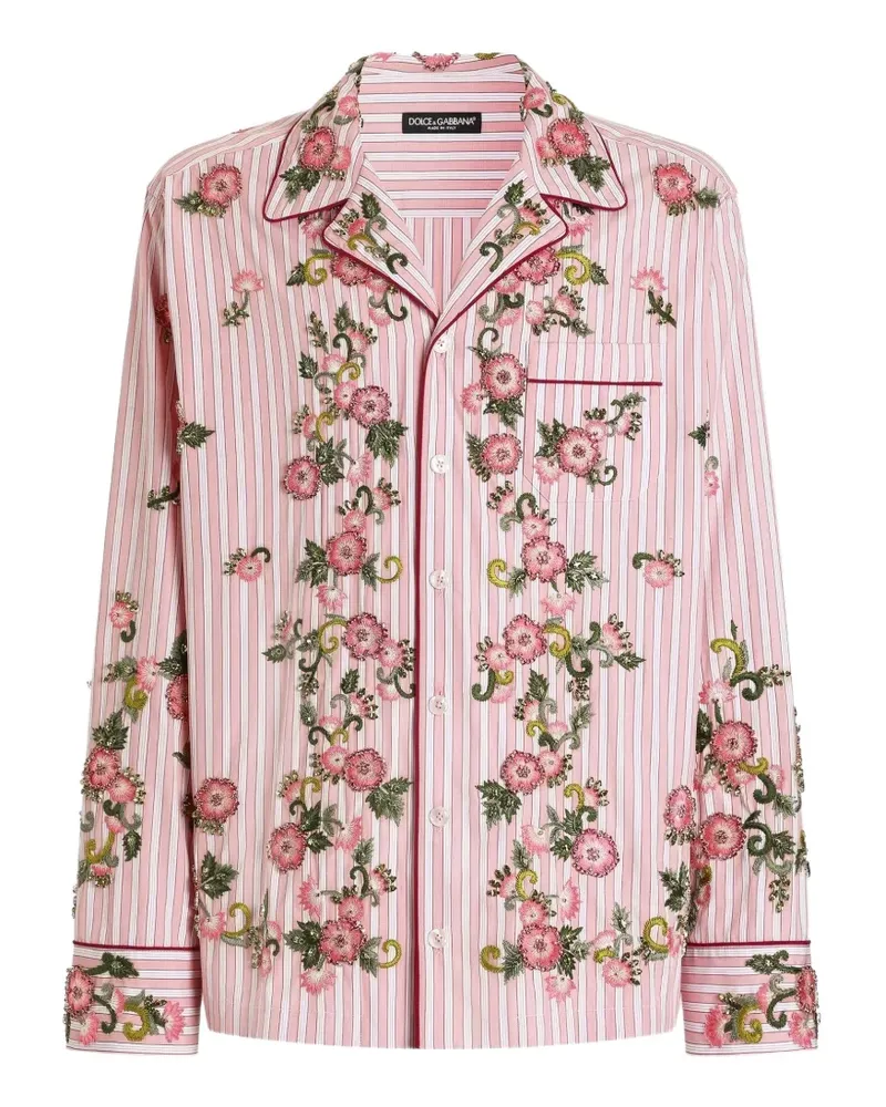 Dolce & Gabbana Hemd mit Stickerei - Rosa Rosa
