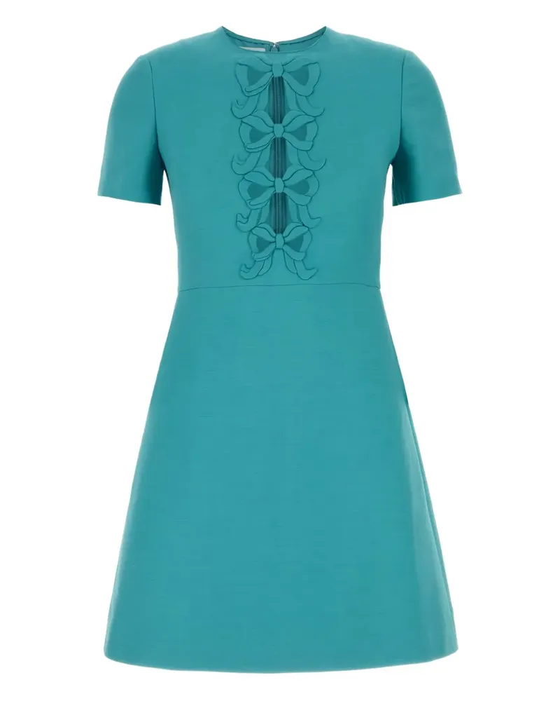 Valentino Garavani Crepe Couture Minikleid mit Stickerei - Blau Blau