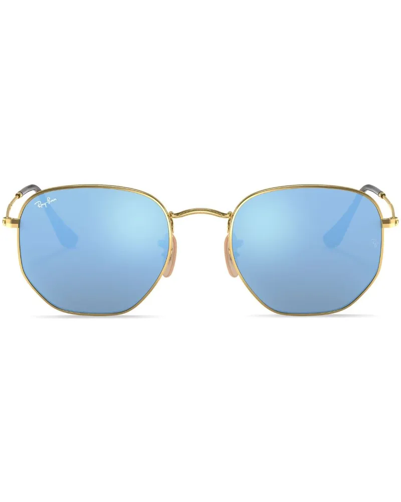Ray Ban Hexagonal Flat' Sonnenbrille - Gold Gold