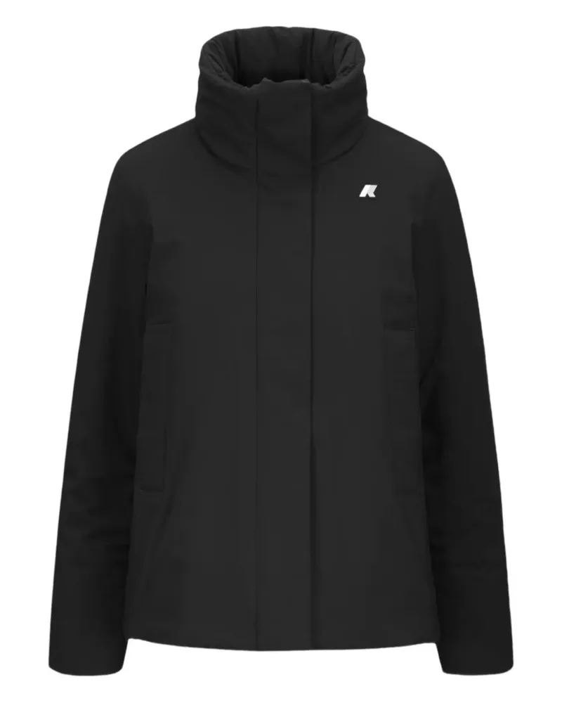 K-Way Marlette funnel-neck coat - Schwarz Schwarz