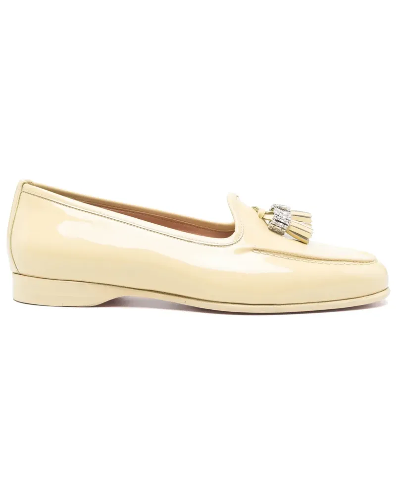 Santoni Loafer mit Strass - Gelb Gelb