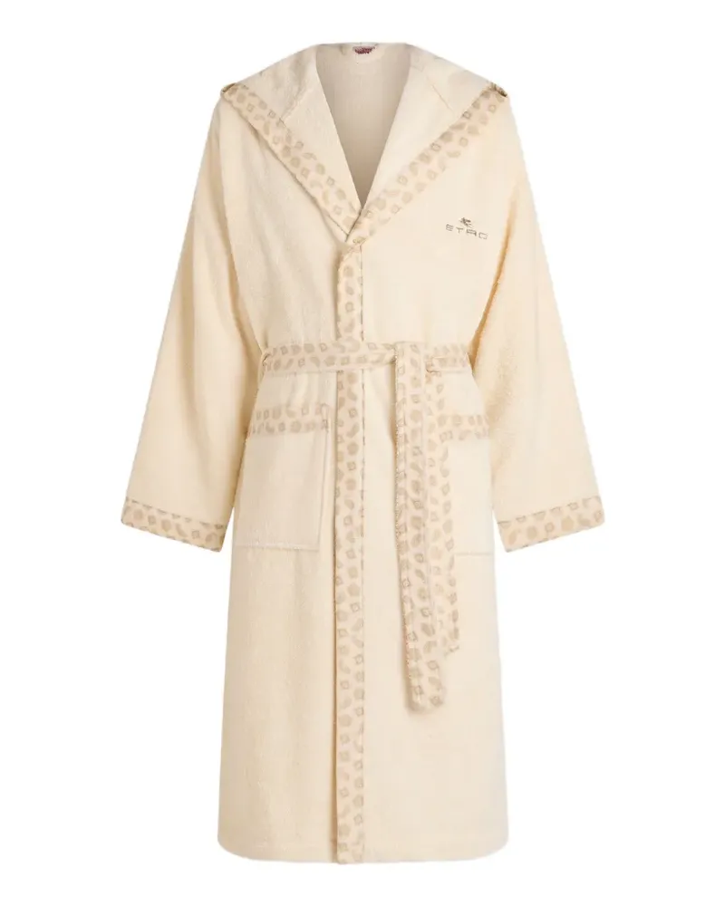 Etro Bademantel mit Paisley-Print - Nude Nude