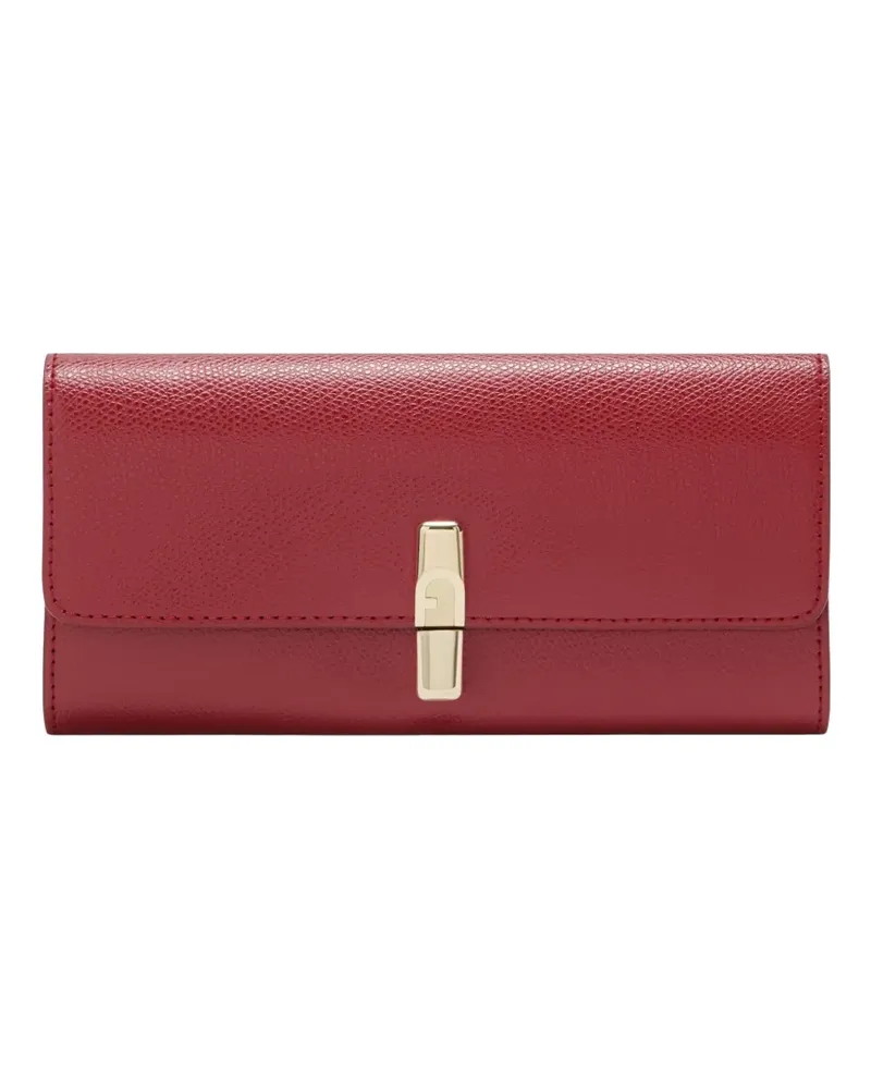 Furla XL Iride Portemonnaie mit Reißverschluss - Rot Rot