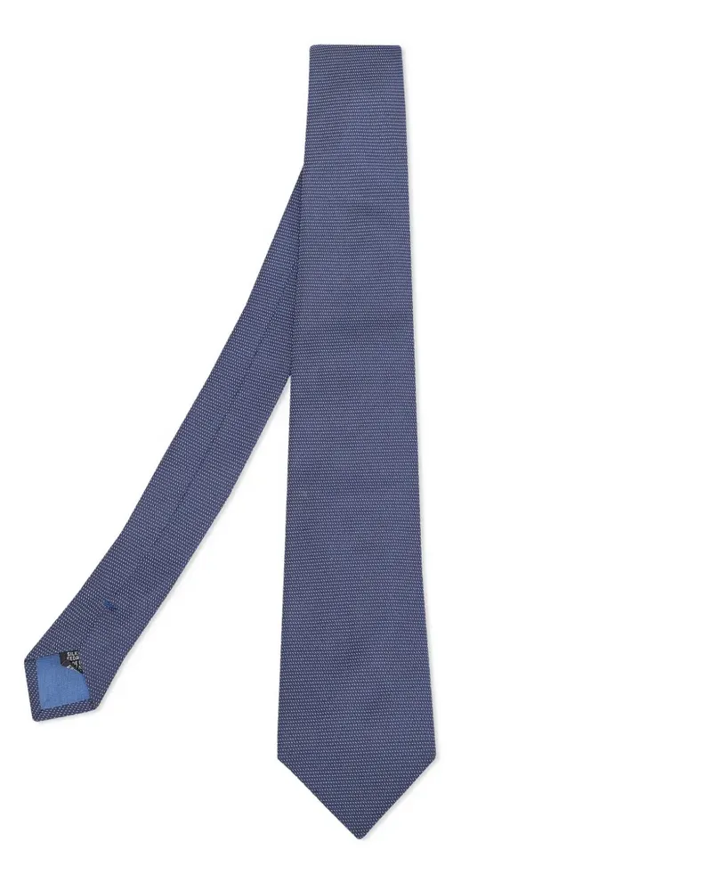 HUGO BOSS Krawatte mit Jacquardmuster - Blau Blau