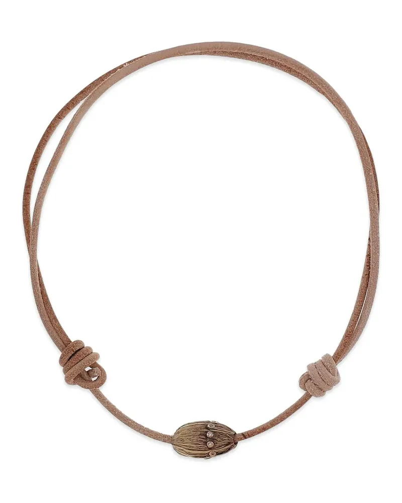 DEZSO L Coquito Halskette mit Diamant - Rosa Rosa