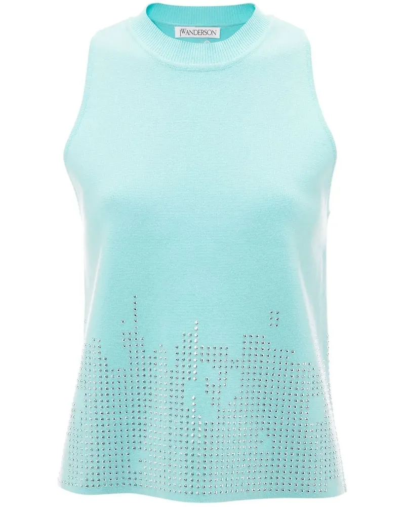 J.W.Anderson Top mit Nieten - Blau Blau