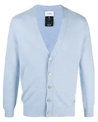 Barrie Kaschmircardigan mit Logo Blau