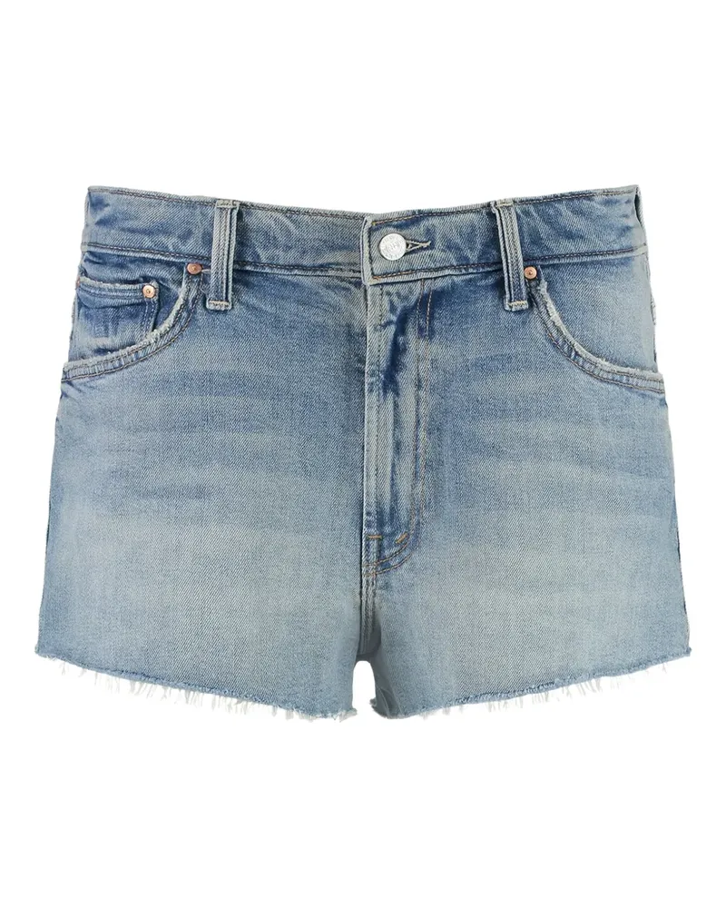 Mother Ausgefranste The Dodger Jeans-Shorts - Blau Blau