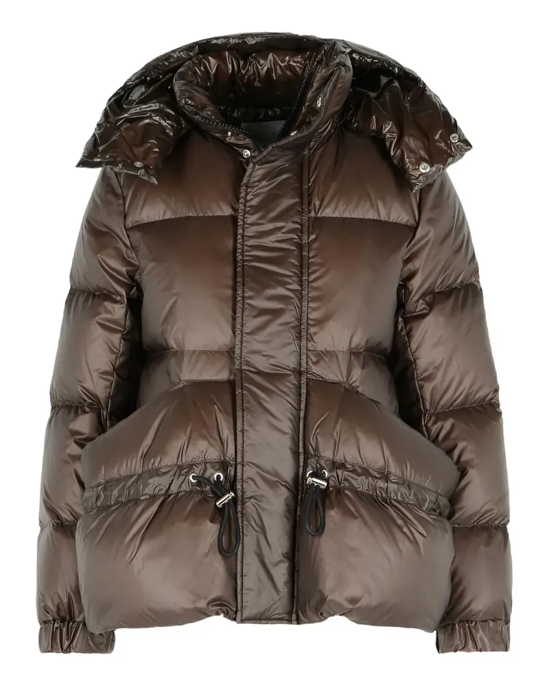 Sacai removable-hood quilted down jacket - Braun Braun