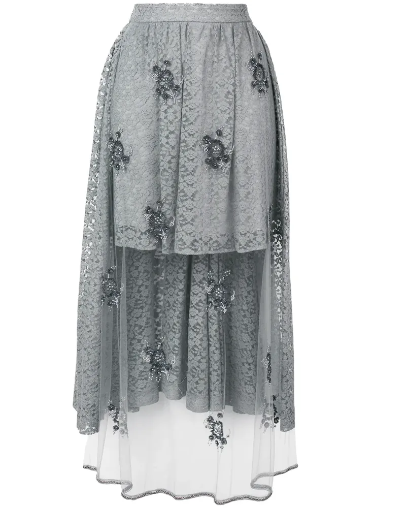 Stella McCartney Asymmetrischer Rock - Grau Grau