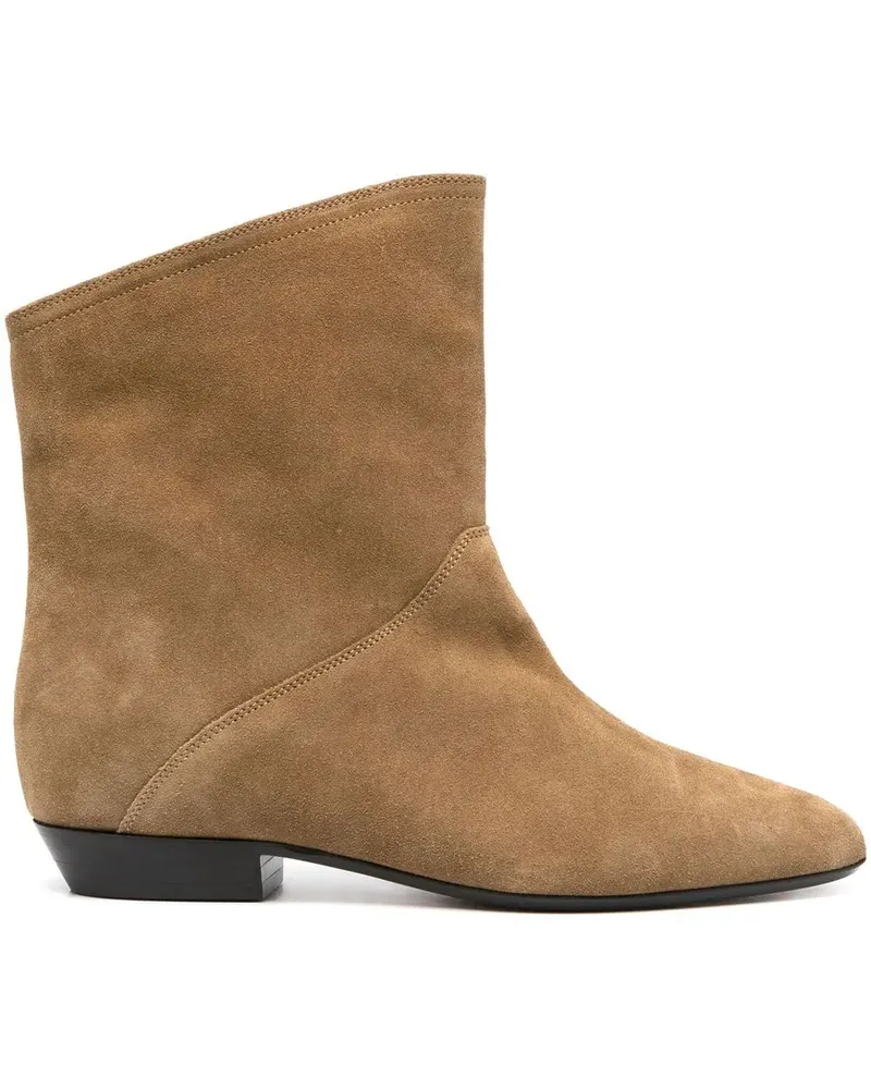 Isabel Marant Stiefeletten aus Wildleder - Nude Nude