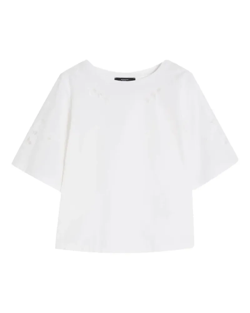 Max Mara T-Shirt mit rundem Ausschnitt - Weiß Weiß