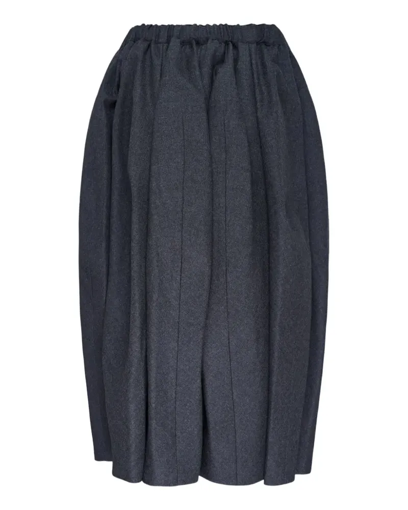 Comme des Garçons Midirock mit elastischem Bund - Grau Grau