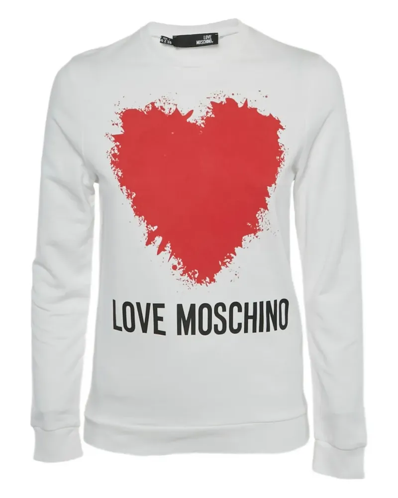 Moschino heart-print sweatshirt - Weiß Weiß