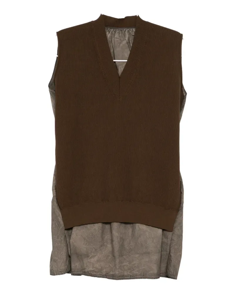 Uma Wang V-neck sleeveless top - Braun Braun
