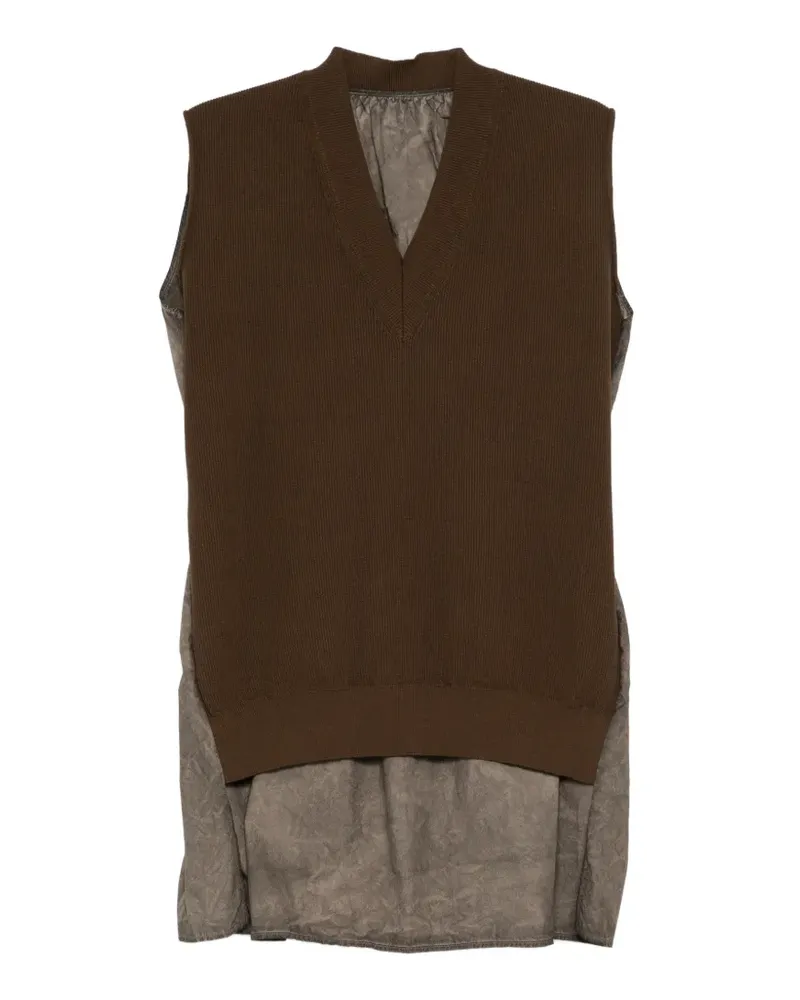 Uma Wang V-neck sleeveless top - Braun Braun