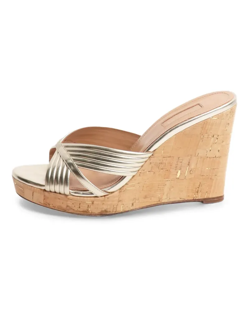 Aquazzura Sundance Wedge-Sandalen - Gold Gold