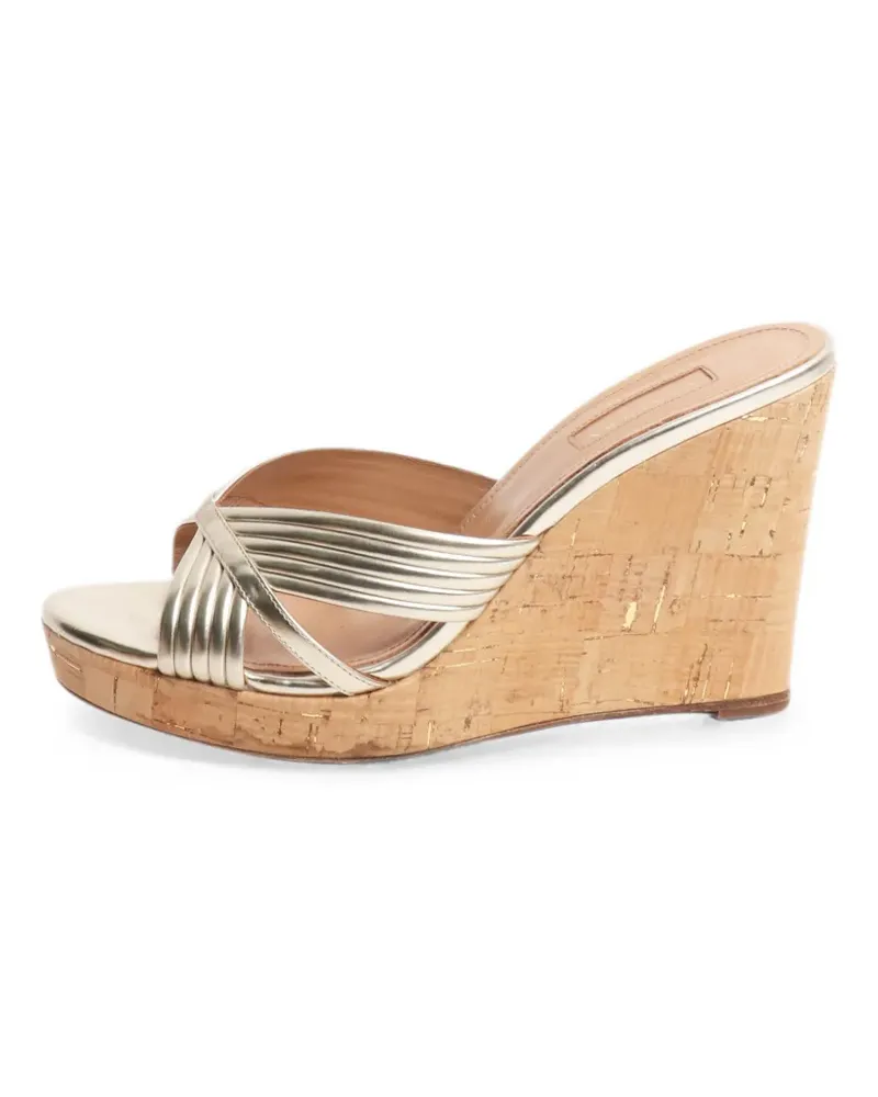 Aquazzura Sundance wedge sandals - Gold Gold