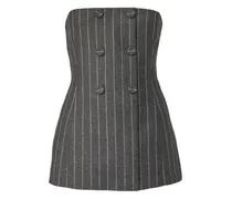 Doppelreihiger Anzug mit Nadelstreifen - Grau