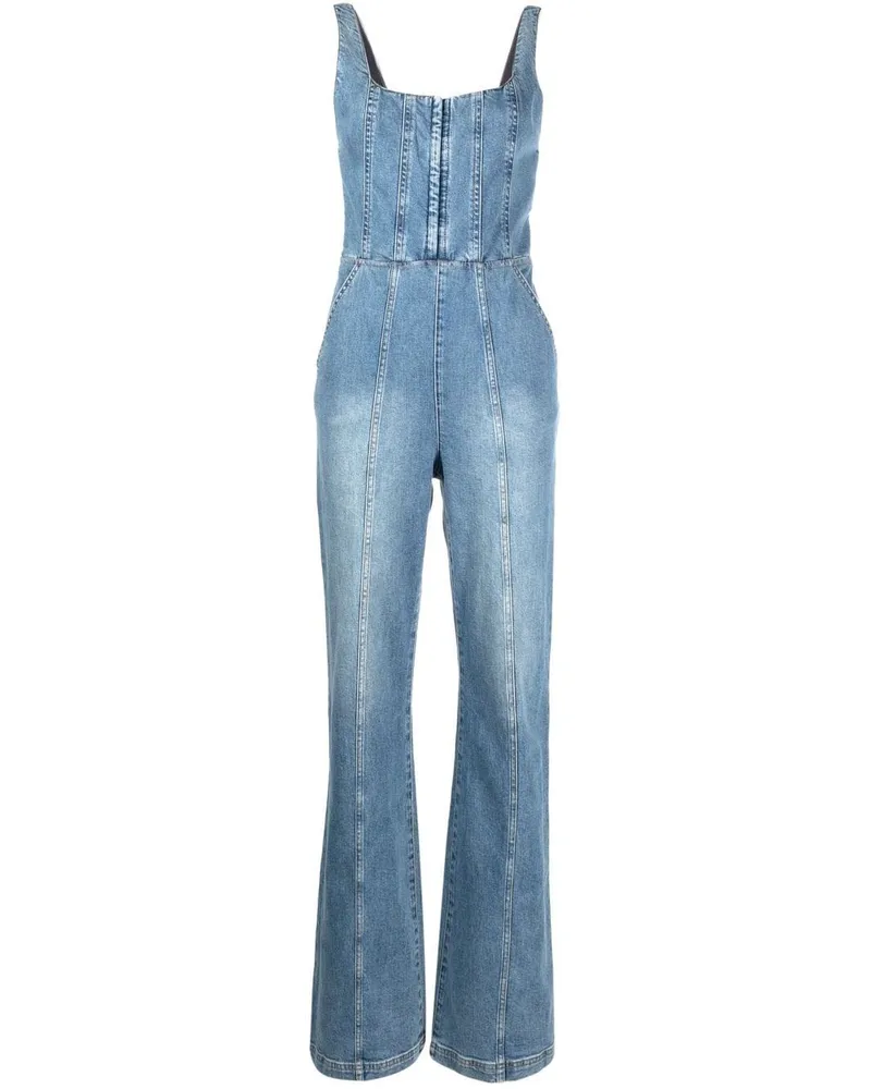 Alice + Olivia Chels Jumpsuit mit Corsage Blau