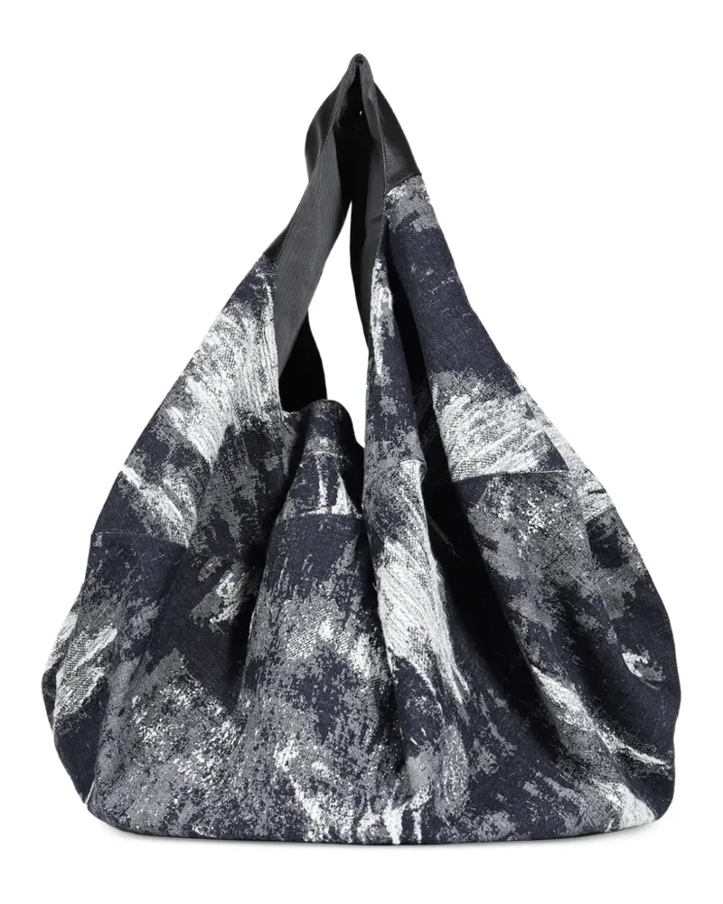 TAAKK Schultertasche mit abstraktem Print - Blau Blau