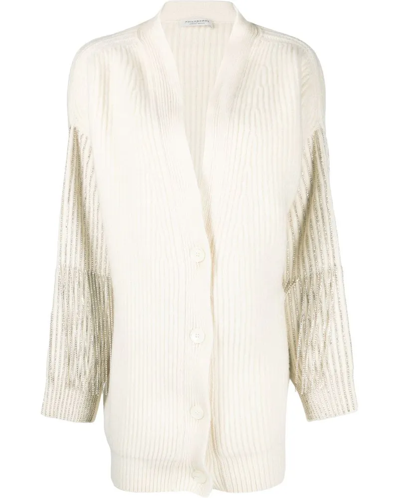Philosophy Di Lorenzo Serafini Cardigan mit Pailletten - Nude Nude