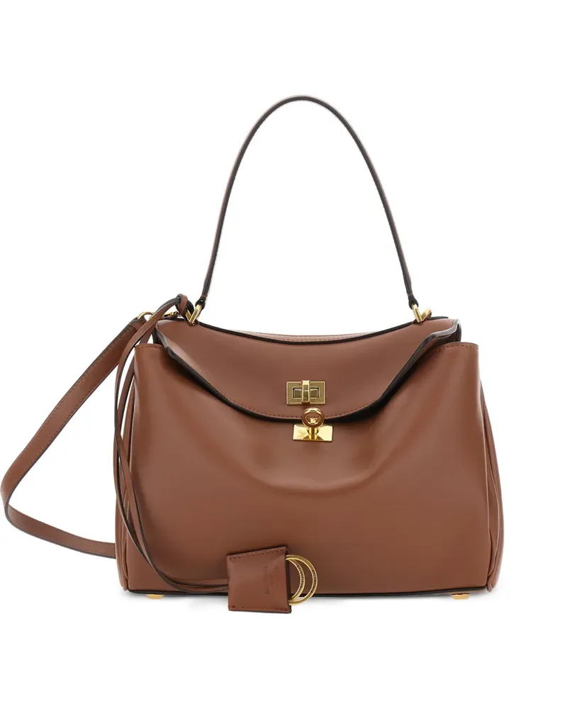 Balenciaga Kleiner Rodeo Tote Bag mit Schloss - Braun Braun