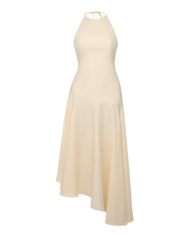 ANOUKI asymmetric open-back maxi dress - Nude Nude