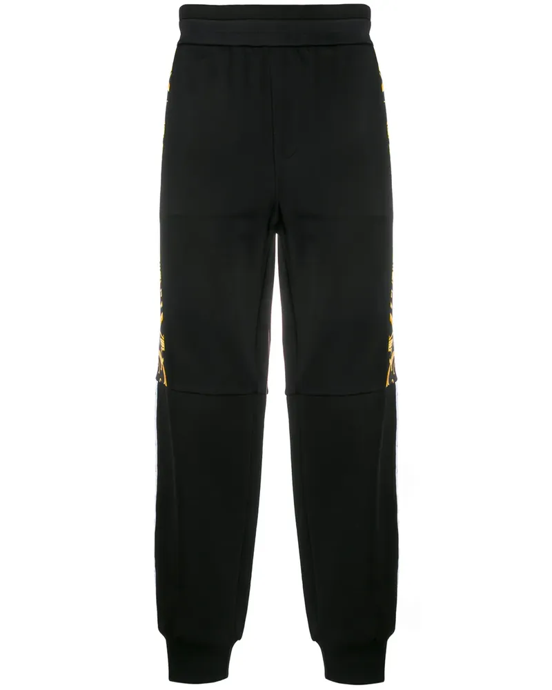 Versace Jogginghose mit Barocco-Print - Schwarz Schwarz