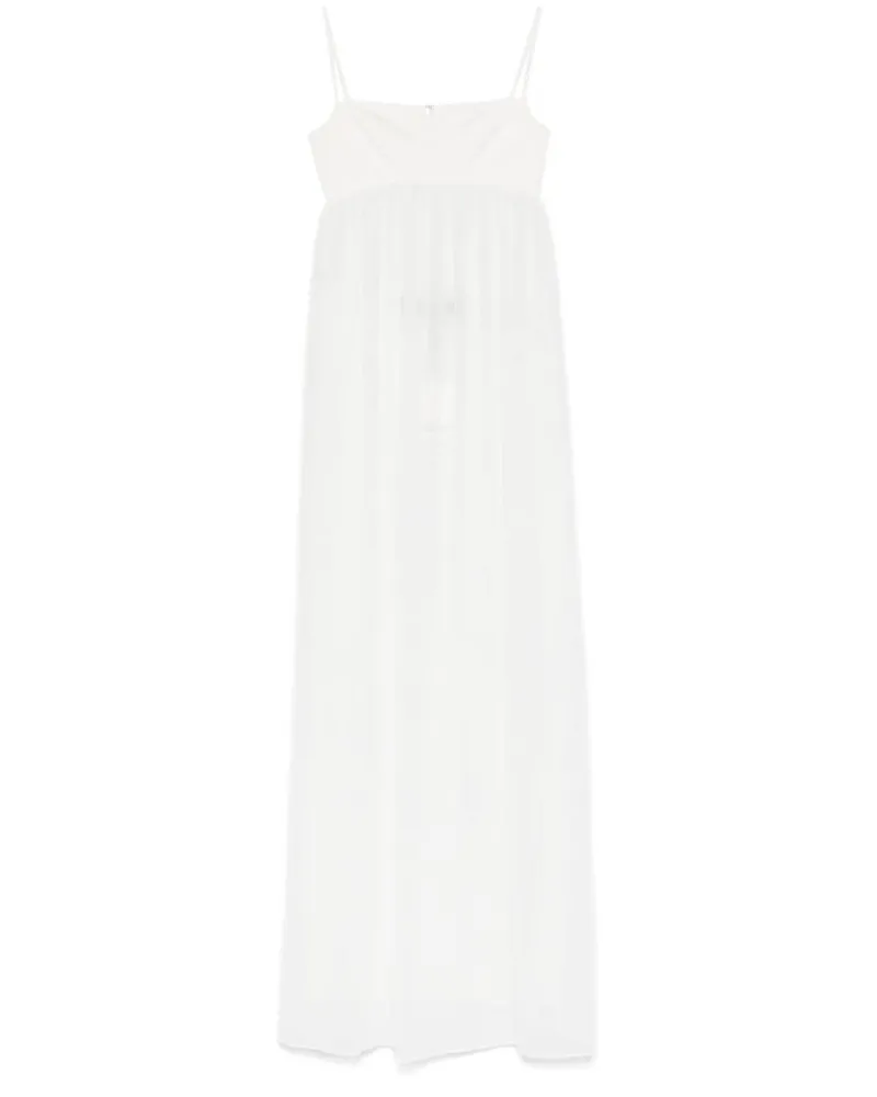 Jacquemus The Peplo Robe Kleid - Weiß Weiß