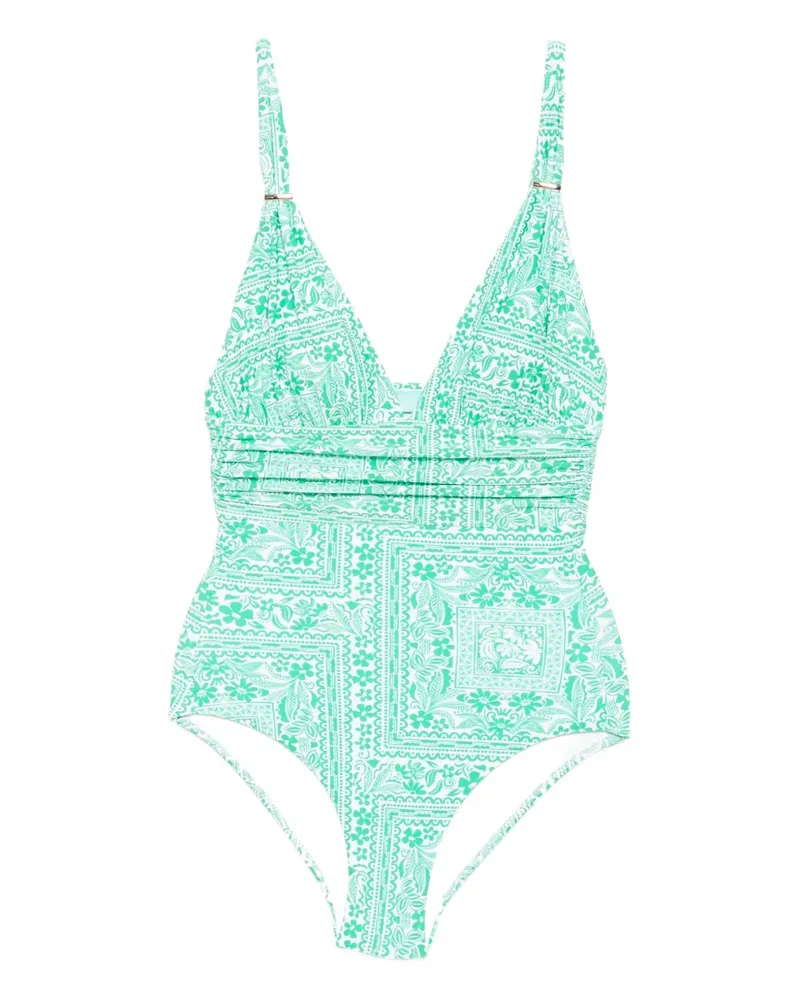 Melissa Odabash Panarea Mirage Badeanzug - Grün Grün