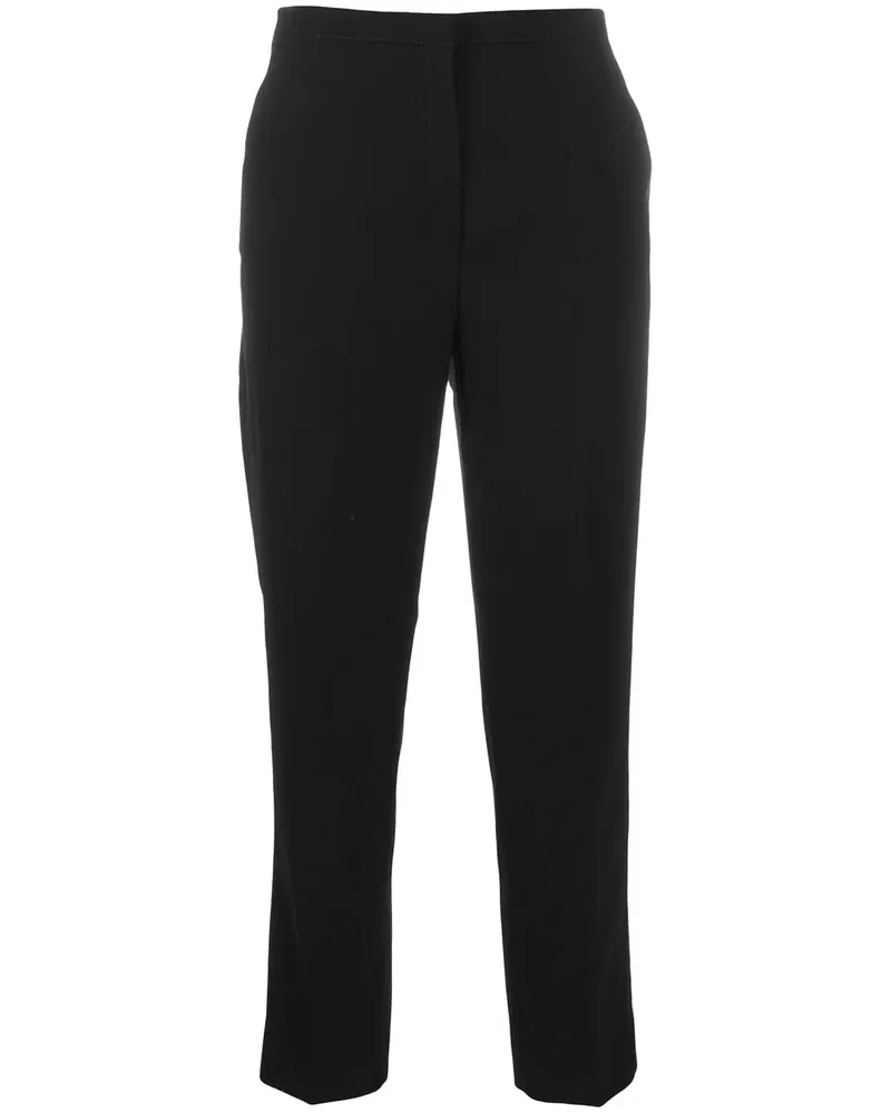 N° 21 Klassische Cropped-Hose - Schwarz Schwarz