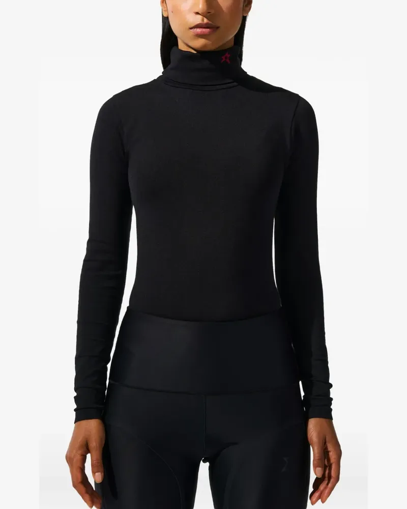 Perfect Moment star turtleneck top - Schwarz Schwarz
