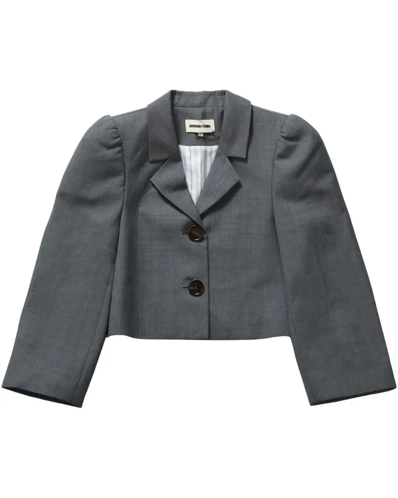 SHUSHU/TONG wool-blend blazer - Grau Grau